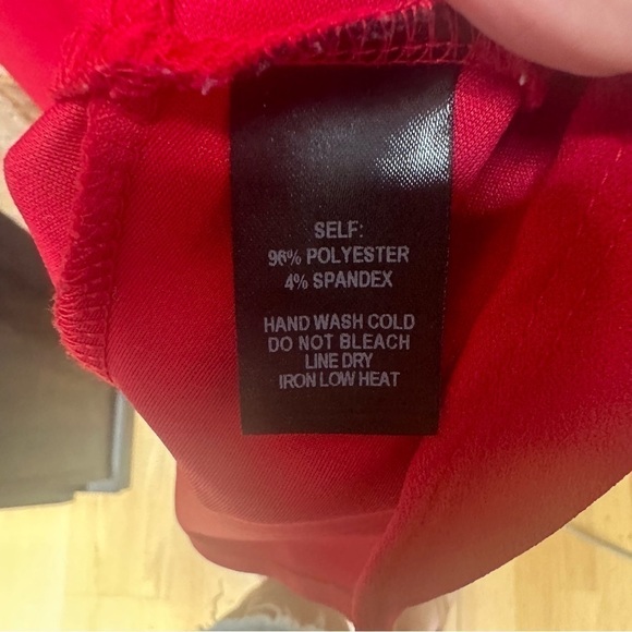 Lulus Red Ruffle Bodycon Mini Dress 3/4 Bell Sleeve Womens Size M‎ - Picture 8 of 9